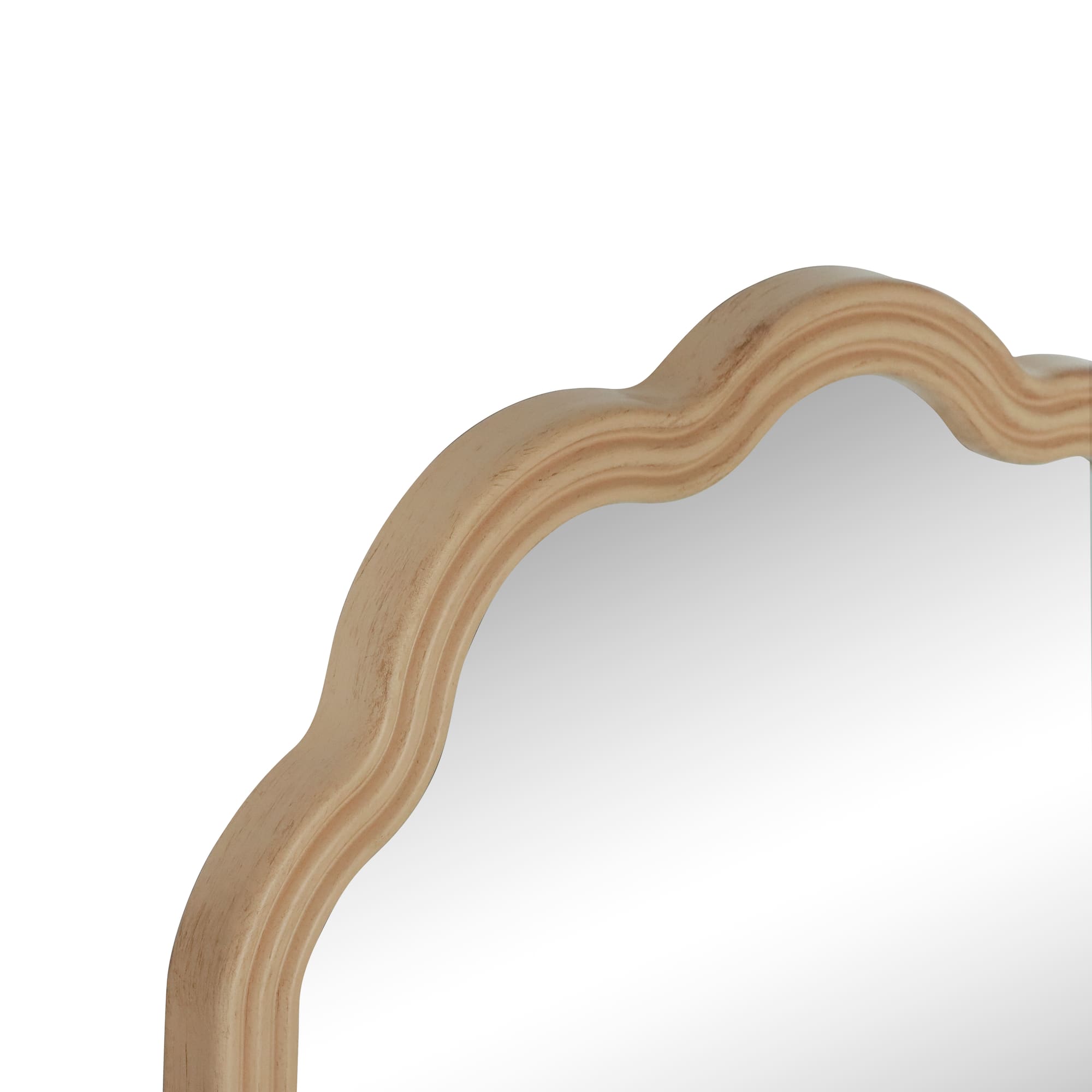 20" x 37.8" Scalloped Wall Mirror by Ashland®